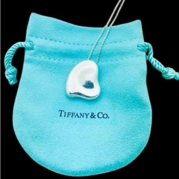 Tiffany & Co. Silver Large Full  Heart Necklace - Picture 1 of 11